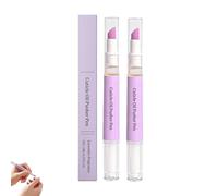 2 in 1 Ceramic Cuticle Pen, Ceramic Cuticle Oil Pusher Pen for Nails, Nail Care Tool for Moisturizing, Portable (2Pcs)