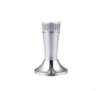 2-in-1 Coffee Needle Dispenser Press 58mm Stainless Steel(58.3mm Silver) | Combines needle distributor and tamper press, ensures even extraction, reduces channeling, 58mm fit