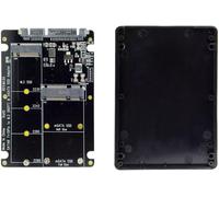 2 In 1 Combo M2 Ngff B-Key & Msata Ssd To Sata 30 Adapter Converter Case Enclosure[ZHUJ1611]