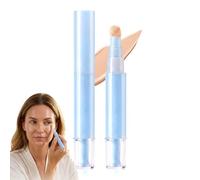 2-In-1 Concealer For Dark Circles,Pinceau Fond De Teint CoréEn,Stick Fond De Teint Couvrant,Waterproof,Mat,Correcteur Liquide Haute Couvrance Pour Le Contour Des Yeux Et Le Visage (Warm)