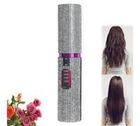 2-in-1 Cordless Hair Straightener and Curler, Portable Mini Cordless Flat Iron for Fine Soft Short Hair, Sparkling Travel Straightener, Rechargeable with 5000 mAh Battery (Silver)