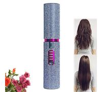2-in-1 Cordless Hair Straightener and Curler, Portable Mini Cordless Flat Iron for Fine Soft Short Hair, Sparkling Travel Straightener, Rechargeable with 5000 mAh Battery (Blue)