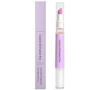 2-in-1 Cuticle Oil Pusher Pen, 2026 Upgraded Ceramic Cuticle Pusher Remover, Lavender Scented Nail Nutrition Oil Care Pen for Dry Damaged Nail Hangnail Moisturiz Polish Brighten