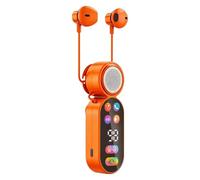 2-in-1 Digital Display Headsets with LCD Power Display Mini Speaker Earphones Portable Earbuds & Speaker for Workouts/Jogging/Gym/Camping/Running