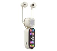 2-in-1 Digital Display Headsets with LCD Power Display Mini Speaker Earphones Portable Earbuds & Speaker for Workouts/Jogging/Gym/Camping/Running