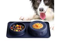 2 in 1 Dog Licking Ball Bowl - Keeps Dogs Calm Slows Eating by 10x | 500ml Non Slip Silicone Slow Feeder | 15.8 inch Anti Choking Dish for Liquid Treats, Yogurt, Wet Dry Food, All Dogs