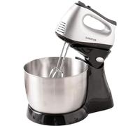 2-in-1 Electric Egg Beater, with 3 Sets of Mixing Tools, Manual Egg Beater, Tabletop Beater, Small Whisk for Cake Cream, 300W, 5 Speeds, 3.5L, 304 Stainless Steel Bowl