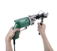 2-in-1 Electric Tufting Gun for Cut & Loop Pile, Rug Carpet Weaving Machine, 7-18 mm, 2400RPM DIY Tool Kit