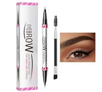 2 In 1 Eyebrow Pen, Eyebrow Pencil And Eyeliner, Smudge-Proof Brow Pen, Double Head Eyebrow Tool, Eyebrow And Eye Liner Double Head Natural Looking Brow Pencil For Shopping, Business Trip, And Parties
