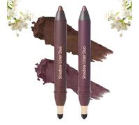 2-in-1 Eyeliner & Eyeshadow, Waterproof and Sweat-Proof, Not Easy to Smudge, Silky and Easy to Apply, Creating Natural Eye Makeup (#01+#02)