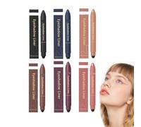 2-in-1 Eyeliner & Eyeshadow, Waterproof and Sweat-Proof, Not Easy to Smudge, Silky and Easy to Apply, For Women (6PCS)