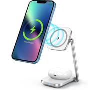2 In 1 Fast Induction Charger, Dual Wireless Charger Compatible With Iphone 14/14 Pro/13/13 Pro/13 Pro Max/12/12 Pro/11/X/8,Samsung S21/S22/S20,Airpods 3/2/Pro 2/Pro 1