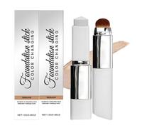 2-in-1 Foundation Foundation with Brush, Long-lasting, for Normal to Dry and Combination Skin (Ivory White) Luminous Natural Finish,