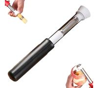 2-in-1 Fruit Corer & Peeler, Stainless Steel Fruit Corer & Peeler 2 In 1, Multi-Purpose Corers for Home Kitchen, Must-Have Kitchen Gadget (Black)