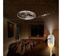 2-in-1 Galaxy Projector Night Light with 3 Sliding Projection Films,360° Adjustable LED Galaxy Night Light Projector,USB Powered with Flexible Gooseneck & TouchControl,Starry Sky NightLight for Home
