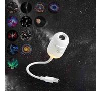 2-in-1 Galaxyy Projector Night Light,360° Adjustable USB Starry Sky Night Light projector for Car,Planetarium,Galaxyy LED Light,for Bedroom,Living Room,Romantic Astronomical Projectors (12pc slides)