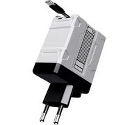 2 in 1 Gan Charger 120w, 2025 Nouveau Module De Chargeur Rapide Rétractable 120 W, Le Tout en 1 Bouche De Mur De Charge De Charge Pliable pour Le TéléPhone, La Tablette (Blanc)