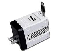 2 in 1 GaN Charger 120w,W&O 2-in-1 Gan 120w Fast Charger,with Multi-Function Conversion Plug,for Lightning Cable Or for Fast Charger USB c,Tablet,Laptops (White,1pcs)