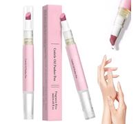 2-In-1 Glowpush Cuticle Pusher & Oil Nail Pen, Upgraded Cuticle Pusher Pen with Oil, uticle il en Nail Care en, Gentle Exfoliation-Smooth uticles Without Irritation (2 Pcs)