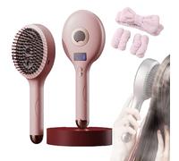 2 in 1 Hairbrush Mister，ultimate 2-in-1 Styling Brush & Hair Mister for Women,Adds Shine and Makes Hairs Smooth, Reduces Frizz, Wet&dry Tangle-Free Hair Brush (Pink)