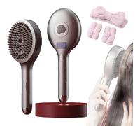 2 in 1 Hairbrush Mister，ultimate 2-in-1 Styling Brush & Hair Mister for Women,Adds Shine and Makes Hairs Smooth, Reduces Frizz, Wet&dry Tangle-Free Hair Brush (Gray)