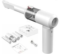 2 In 1 High Performance Foldable Cordless Mini Vacuum Cleaner Handheld Vacuum Cleaner For Car And Home (White)