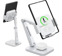 2 In 1 Induction Charger, Fast Wireless Charger Compatible With Samsung Z Fold 4/3 Charger Compatible With Galaxy S22/S21/S20/Samsung Galaxy Buds (White)