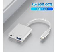 (2-in-1 iPhone) 2-in-1 Type-C LightningOTG AdapterFor iPhone1716 15 14 13 ProMax ipad To USB Cable 3.0 ConverterMouseKeyboardCameraCardReade