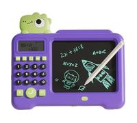 2-in-1 LCD Schreibtafel & Mathe-Lerncomputer für Kinder - Interaktives Mathe-Spielzeug mit Sprachausgabe - Wiederaufladbare Maltafel für Rechnen & Zeichnen - Pädagogisches Geschenk ab 3 Jahre - Grün