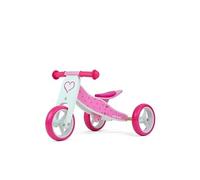 Milly Mally Jake Draisienne à Deux ou Trois Roues Vélo en Bois Hearts