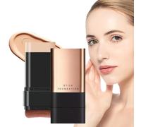 2 In 1- Luxury Anti-Wrinkle Foundation Stick, Korea Flawless Eraser Foundation Stick with Brush, Double Head Foundation Make-Up Stick, Traceless Matte Foundation Repair Stick (Natural)