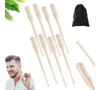 2-in-1 Nasal Hair Cutter, 2025 Upgraded Reusable Double Sided Nose Hair Trimmer with Ear Picker, Portable 360° Rotating Nose Hair Trimmer with Ear Picker for Men and Women (8PCS)