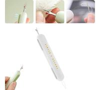 2 in 1 Needle Threader Seam Ripper Tool, Chiclify Needle Threader, Plug-in Stretchable Remover Needle Threading Tool, Automatic Needle Threaders for Hand Sewing Machine for Knitting (Gray)