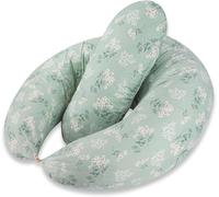 2 In 1 Nursing Pillow,Xxl Maternity Pillow,Side Sleeper Pillow For Baby,With Inner Cushion And Nursing Pillow Cover,Cotton,Green
