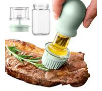 2-in-1 Oil Dispenser Bottle With Silicone Brush | Barbecue Basting Dispenser For Kitchen Cooking, Fryer, Sauce, Vinegar, BBQ, Grill, Salad, Baking, Home, Picnic, Outdoor Camping Grilling Tools