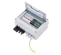 2 in 1 Out DC 600V 15A Solar Photovoltaic PV Combiner Box with Lightnin Protection Fuse MCB SPD Waterproof IP65