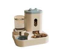 2-in-1 Pet Feeder and Water Dispenser, 2 in 1 Design, Large2.2L/ 3.3L Self Feeding Station for Small Medium Dog Cat (Blue*3200ML)