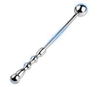 2-IN-1 Plug Anal en Métal Plugs Anals,235mm Gode Anal avec Perles Anales & Poignée,Anale Extenseur Homme,Plug Anale,Extenseur Femme,Godemichets Femme (Ø：30mm)