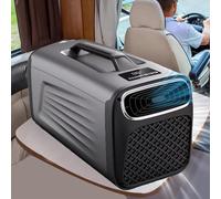 2 in 1 Portable Air Conditioner for Motorhome, 5200 BTU, 400 W, Quiet, with Compressor, Low Power Consumption, Ideal for Tents and Motorhomes, Grey Dehumidification Function