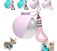 2-in-1 Portable Dog Water Bottle, 2026 Upgrade Foldable Pet Water Bottle with Silicone Bowl for Small Dogs, 285ML Pet Water Bottle, Ideal for Walking, Hiking & Travels (D)