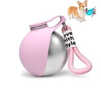 2-in-1 Portable Dog Water Bottle with Foldable Silicone Bowl, Distributeur D’Eau Portable Anti-Fuite pour Petits Chiens Et Chats, Idéal pour Promenade, Randonnée Et Camping(Pink-1pc)