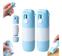 2 in 1 Privacy Wipe Box Cutter,Thermal Paper Correction Fluid,Thermal Paper Eraser Pen and Cutter,Thermals Papers Data Eraser Pen,Privacy Protection for Package Labels Bills (Blue*2)