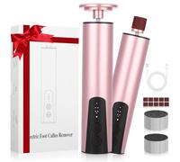 2 IN 1 Rapeuse Pieds Électrique Sans Fil, Lime Electrique Pied, 6 Vitesses, Râpe Electrique Pieds, Ponceuse Pieds Electrique, avec 20 Pads + 10 Disques Abrasifs, pour Femmes Hommes Pédicures