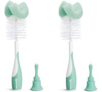 2-In-1 Sponge & Baby Bottle Brushes For CleaningBottle Cleaner Brush & Water Bottle Brush SetSoft & Reusable With Built In Teat BrushDishwasher Safe2 PackSage