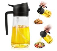 2 in 1 Spruzzatore Olio per Friggitrice ad Aria 500ml，per Cucina, Cuocere, Grigliare e Insalate,Spray Huile Cuisine Air Fryer 550 ml，2 en 1 Pulverisateur Spray Huile Cuisine，Vaporisateur Huile Cuisine