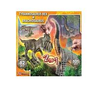 2 In 1 T-Rex + Brachiosaurus 3D Creature Puzzle