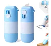2-in-1 Thermal Paper Privacy Wipe Box Cutter, Thermal Ink Remover with Unboxing Knife,Portable Privacy Protection Anti-Leakage Correction Fluid,Thermal Papers Privacy Eraser For Package Labels (2PCS)