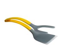 2 in 1 Toaster Tong, Egg Flipper, Ergonomic Handle Kitchen Cooking Utensil, PC Silicone Construction, 30.6x8.4cm, Non-Stick, Chef Equipment