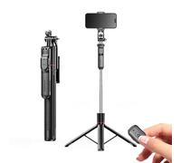 2-in-1 Tripod & Selfie Stick with 360°Anti-Shake, Stabilizer with Bluetooth Remote, for Camera/Smartphone(1PC-Only Tripod) (1Pcs-A)