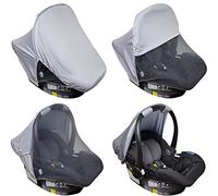 2 in 1 Universalle Dais pour siège-auto Capote Bébé Moustiquaire Cosy Bébé Hoody auvent de protection solaire pour porte-bébés| Bloque 99% des UV | compatible avec Maxi Cosi, Joie, Cybex, etc